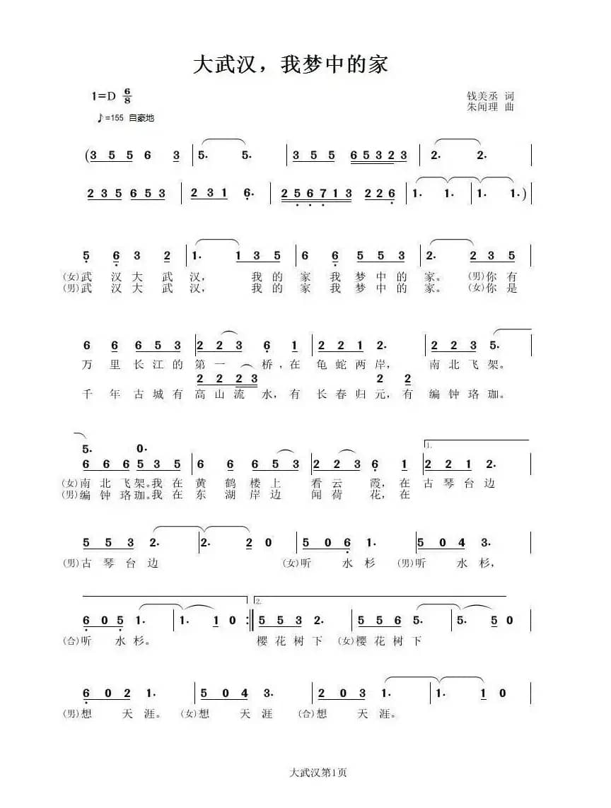 大武汉，我梦中的家