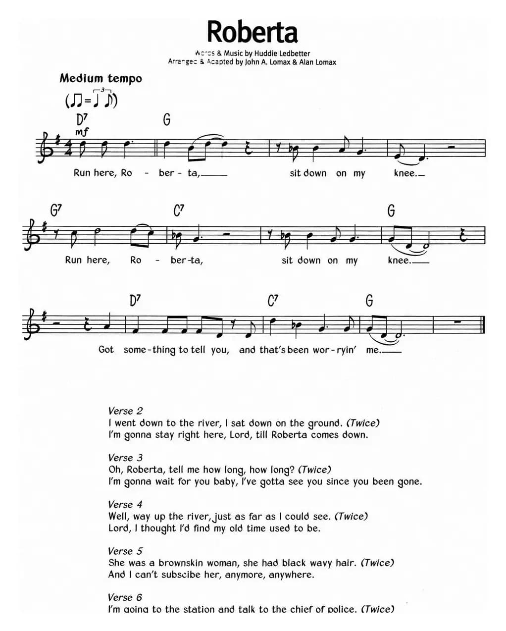 蓝调音乐：Roberta