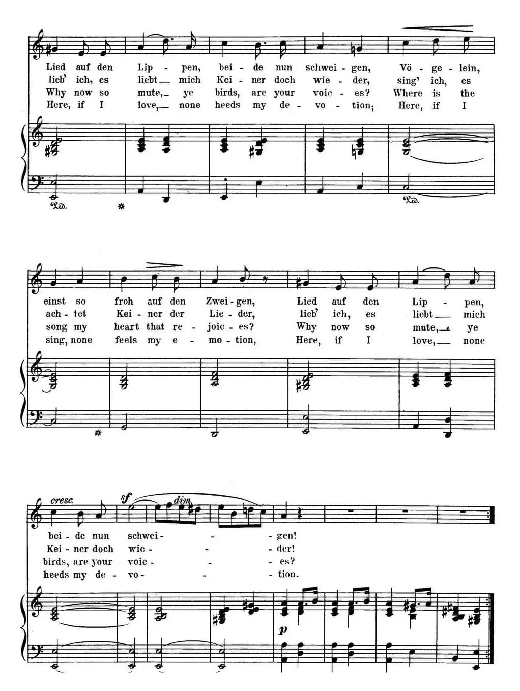 Chopin-17 Polish Songs Op.74，No.13（Melancholie. Melancholy.）（钢琴伴奏谱）