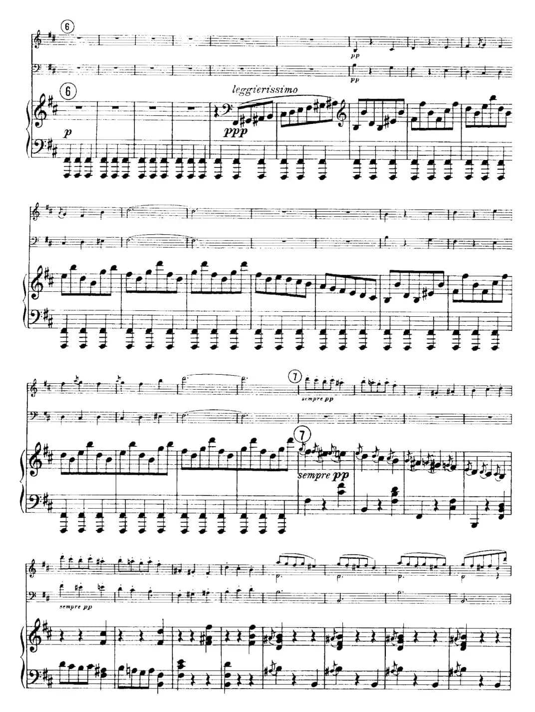 Franck《Piano Trio Op.1 No.1，F-sharp minor》（Ⅱ、小提琴+大提琴+钢琴伴奏）