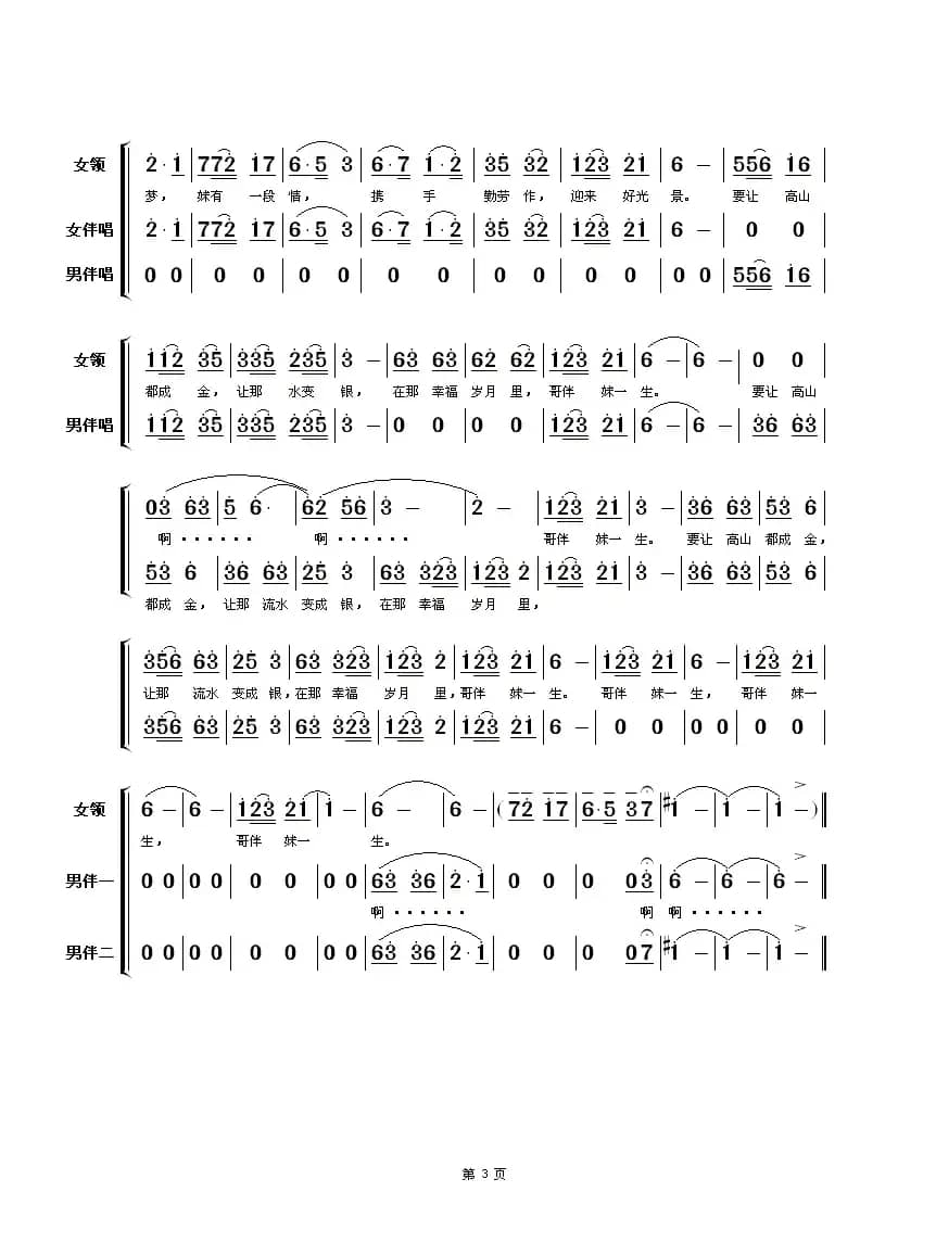 瑶族舞曲(石顺义词 刘铁山、茅沅曲)
