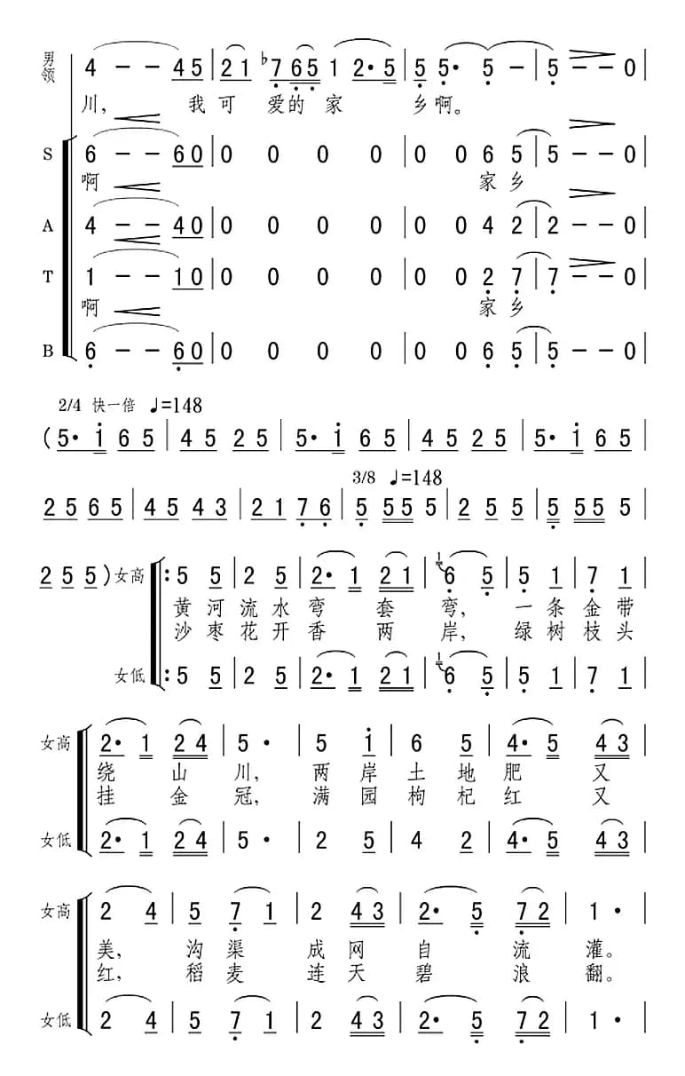 富饶美丽的宁夏川（音乐电视片《宁夏好风光》插曲）