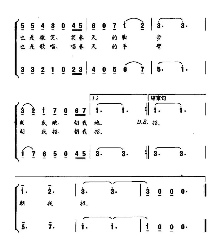 雪花飘（张婷词 陆军曲、合唱）