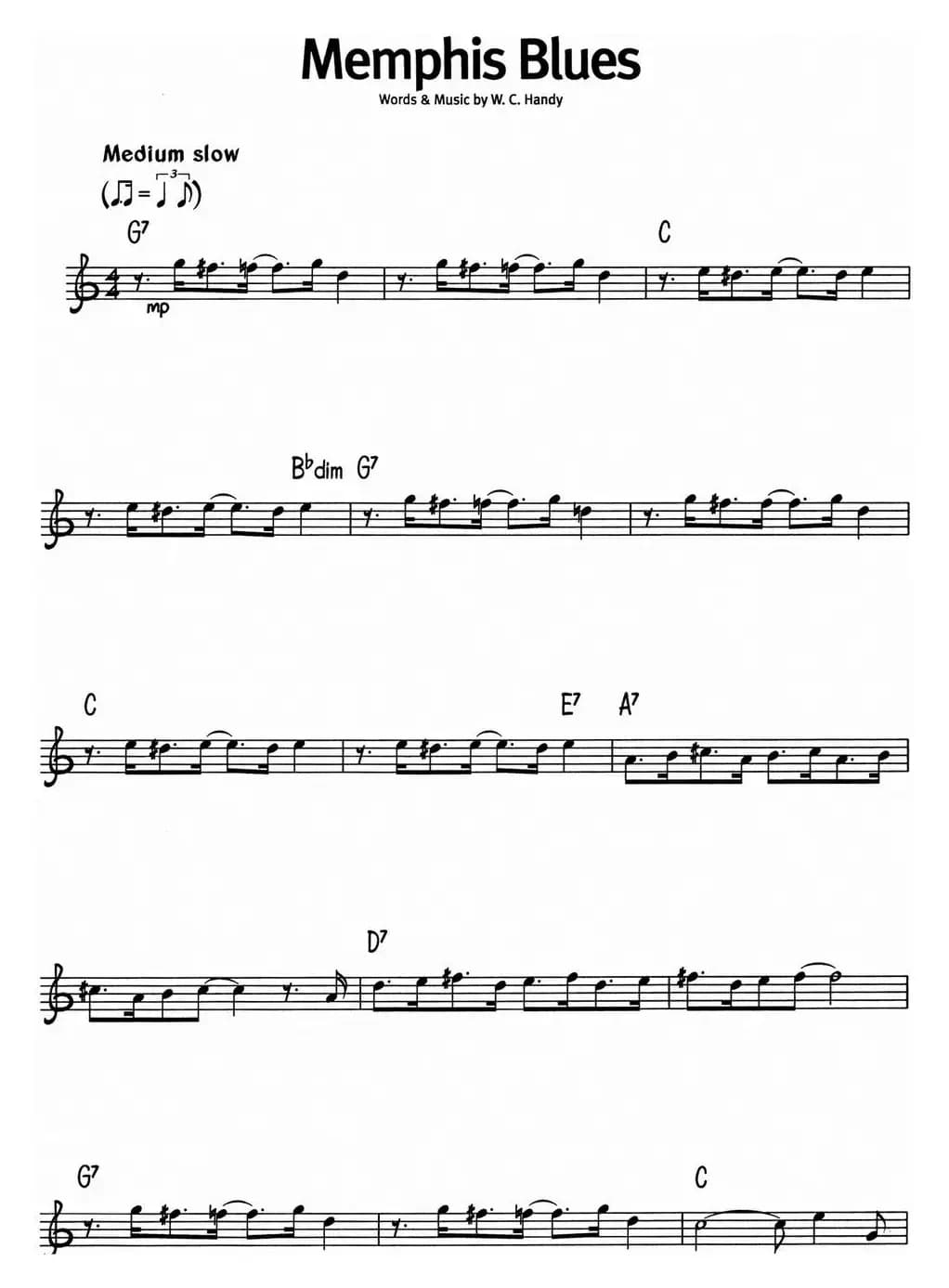 蓝调音乐：Memphis Blues