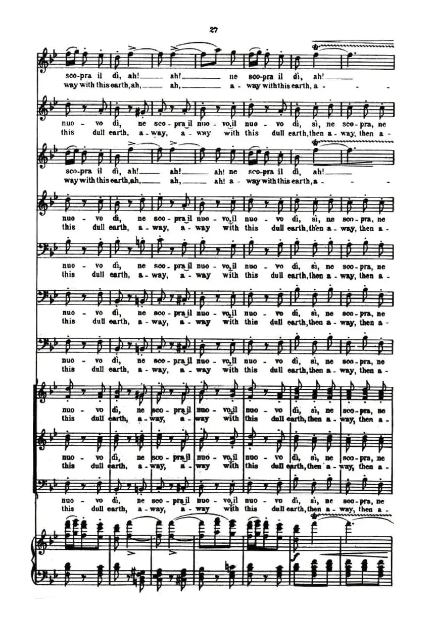 [意]饮酒歌（选自歌剧《茶花女》、意大利文原版谱 ）