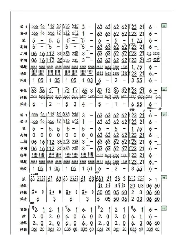 《瑶族舞曲》民乐团专用（牛德靠谱配器）