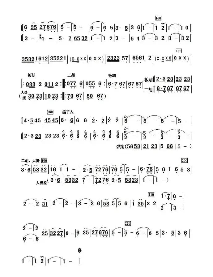 新金蛇狂舞（简单小民乐合奏谱）