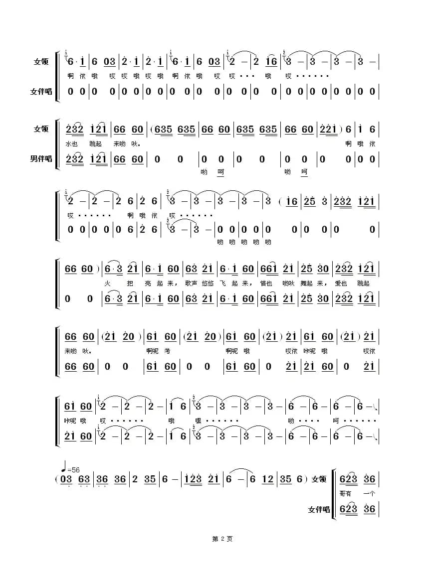 瑶族舞曲(石顺义词 刘铁山、茅沅曲)