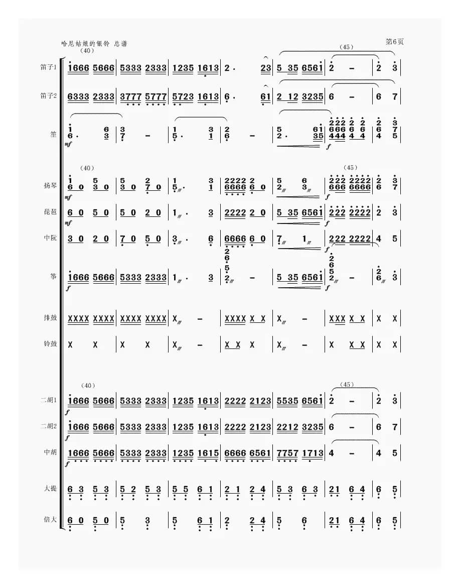 哈尼姑娘的银铃（民乐合奏）