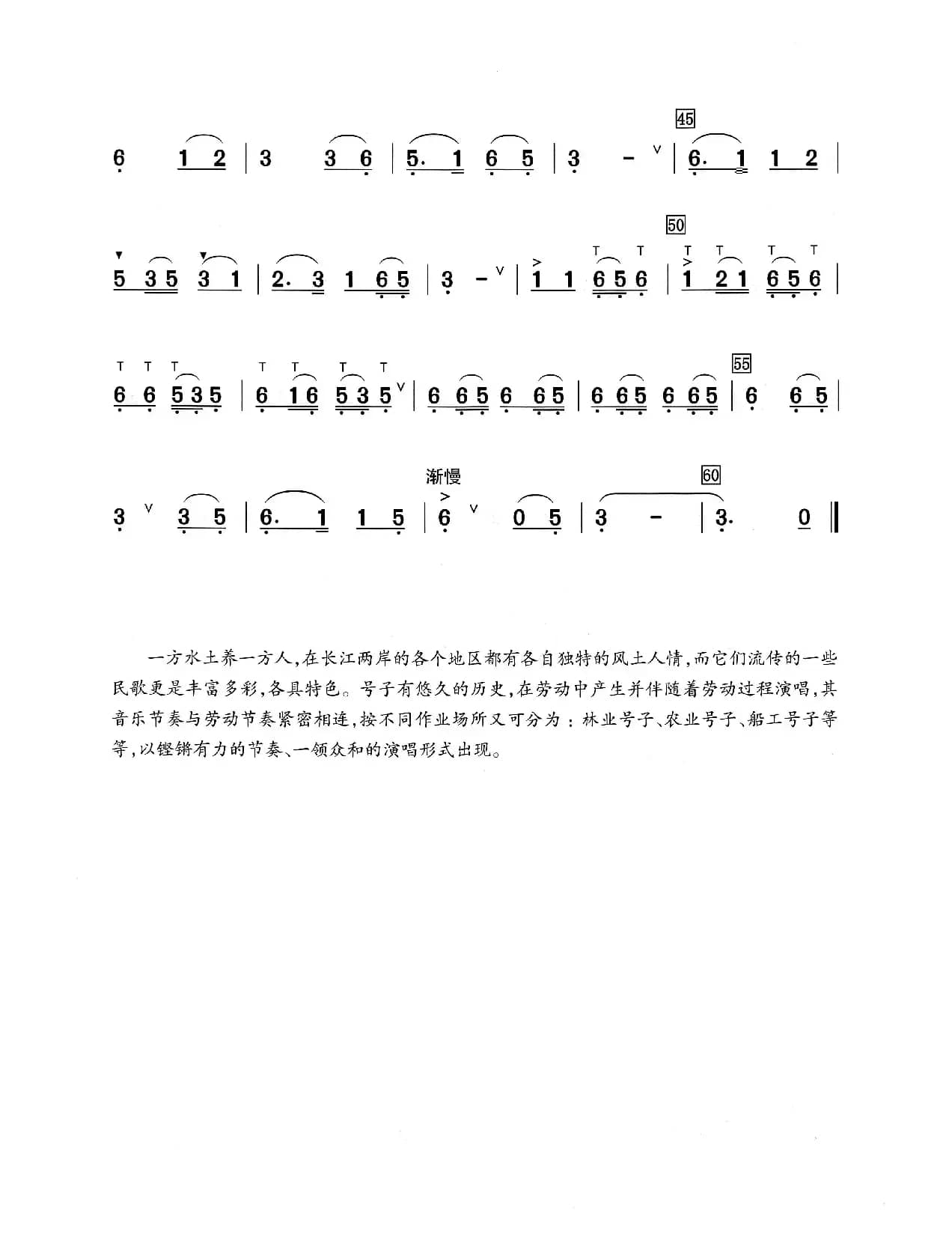 龙船号子（葫芦丝演奏提示版）