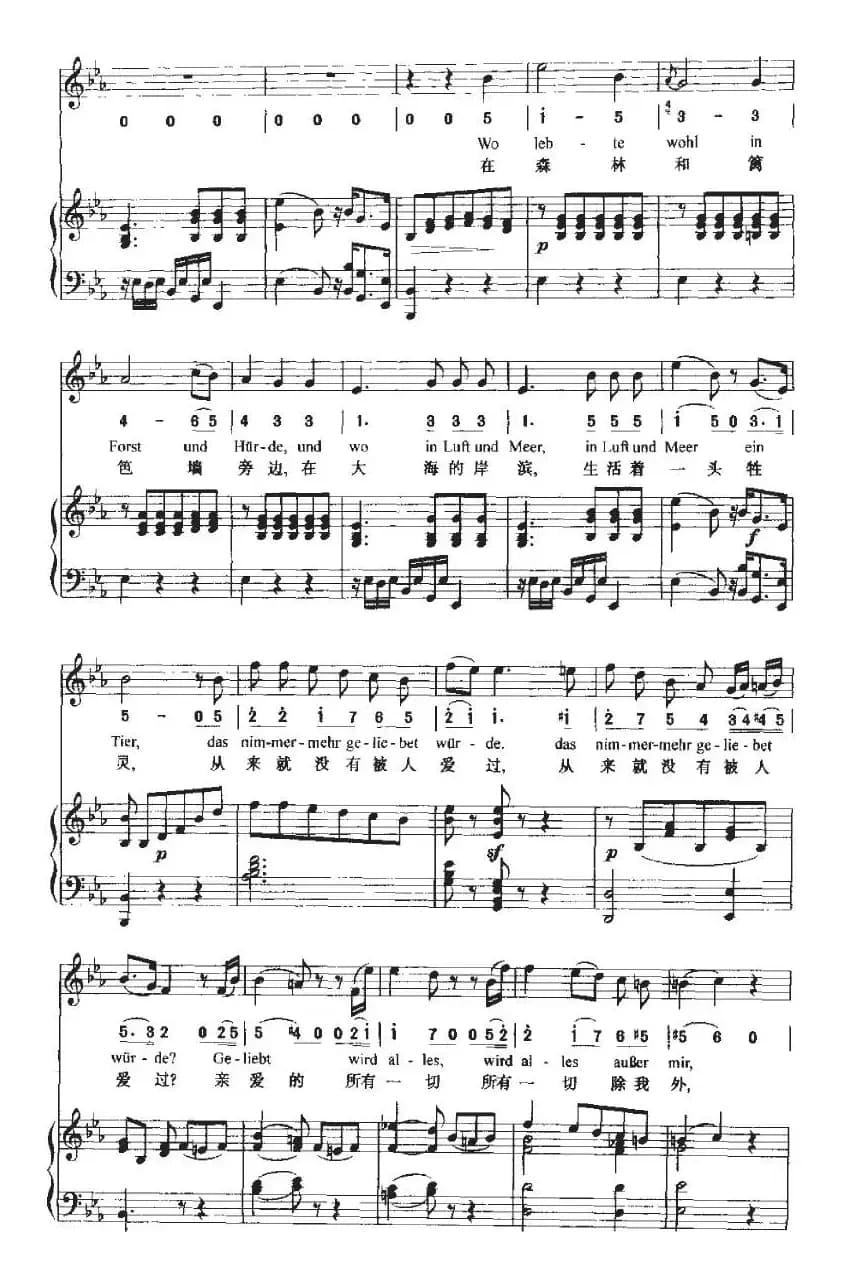 Seufzer eines Ungeliebten und Gegenliebe（失恋的叹息和爱恋）