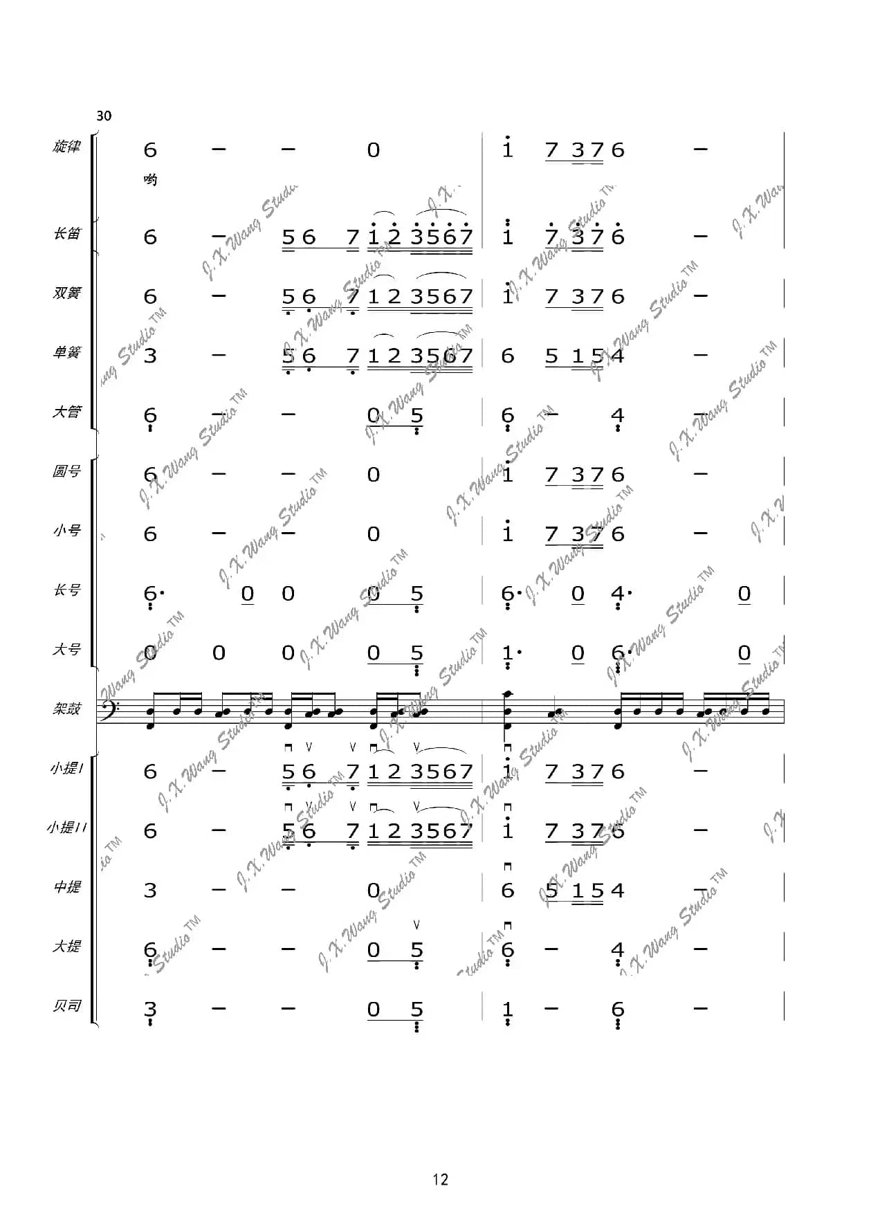 我们这一辈（总谱及分谱）