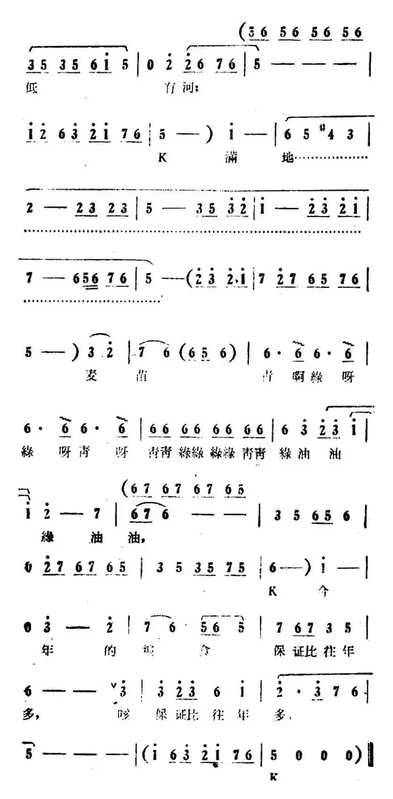 过罢了正二月（电影版《朝阳沟》选段、女声齐唱）