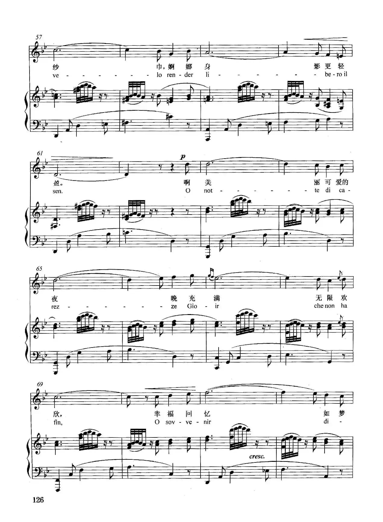 [法]花丛中的歌声（正谱）（ 选自歌剧《采珠者》）