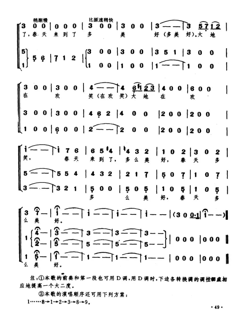 [奥] 蓝色的多瑙河（童声合唱、钟维国简化版）