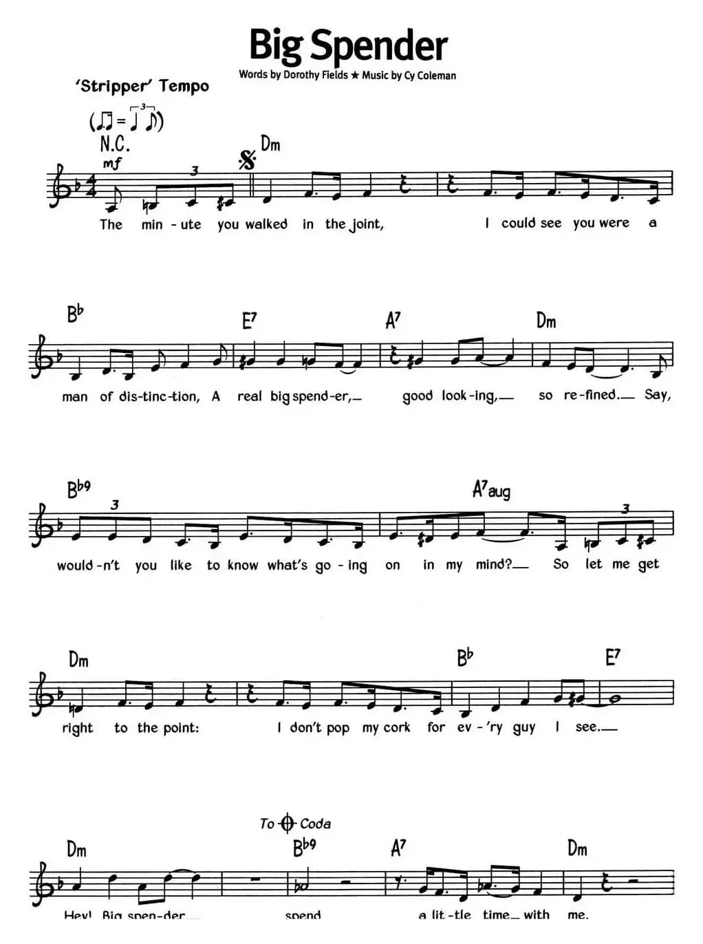 蓝调音乐：Big Spender