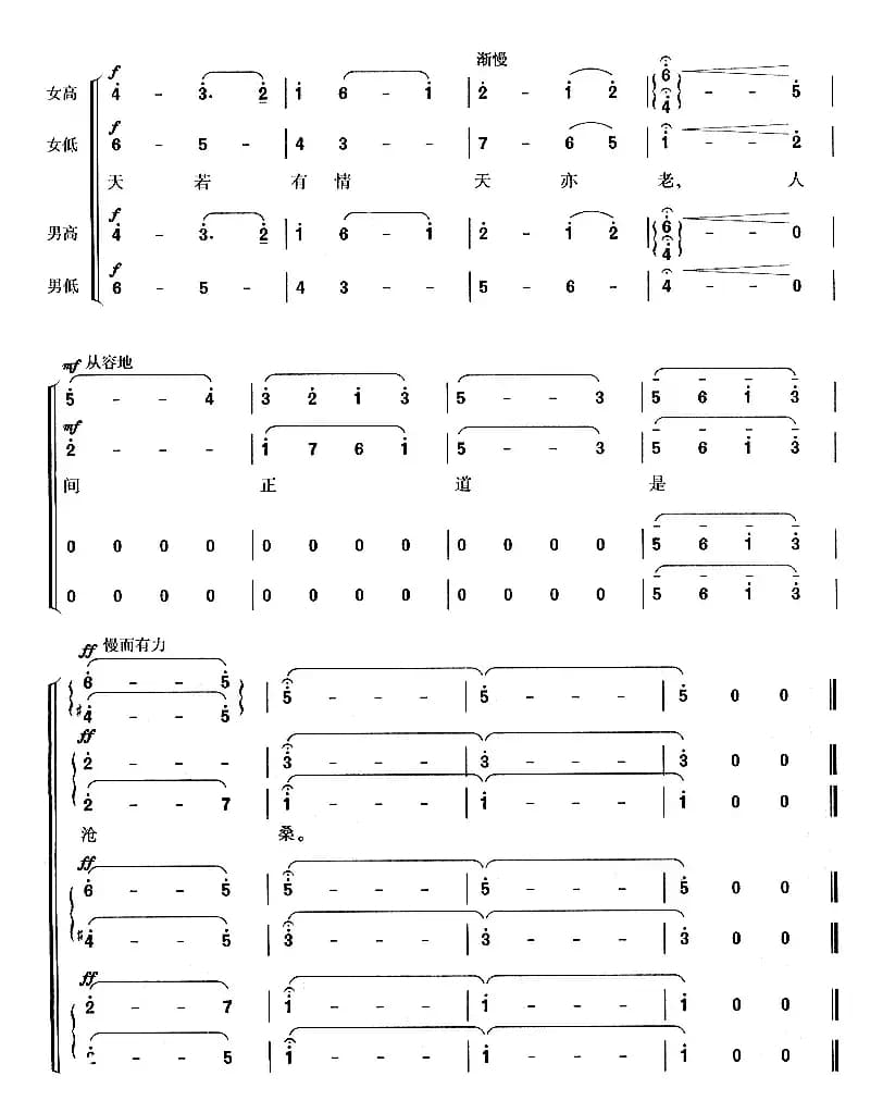 人民解放军占领南京·七律（沈亚威作曲、版本一）