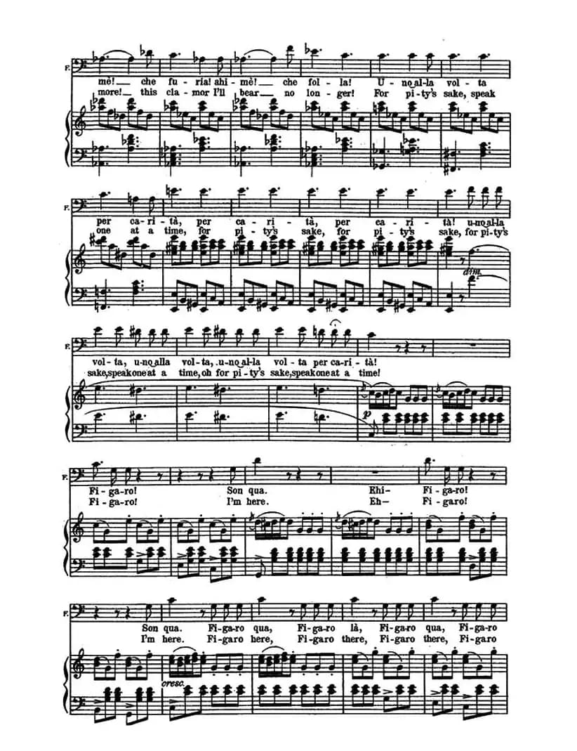 快给大忙人让路（选自歌剧《塞维利亚的理发师》）