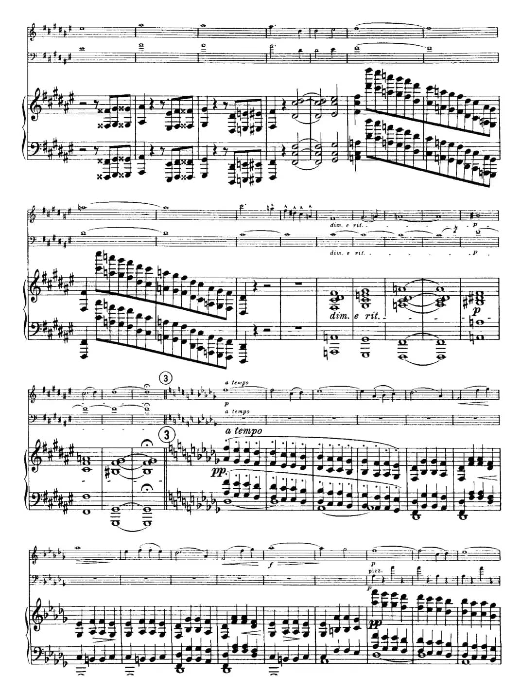 Franck《Piano Trio Op.1 No.1,F-sharp minor》(Ⅲ、小提琴+大提琴+钢琴伴奏)