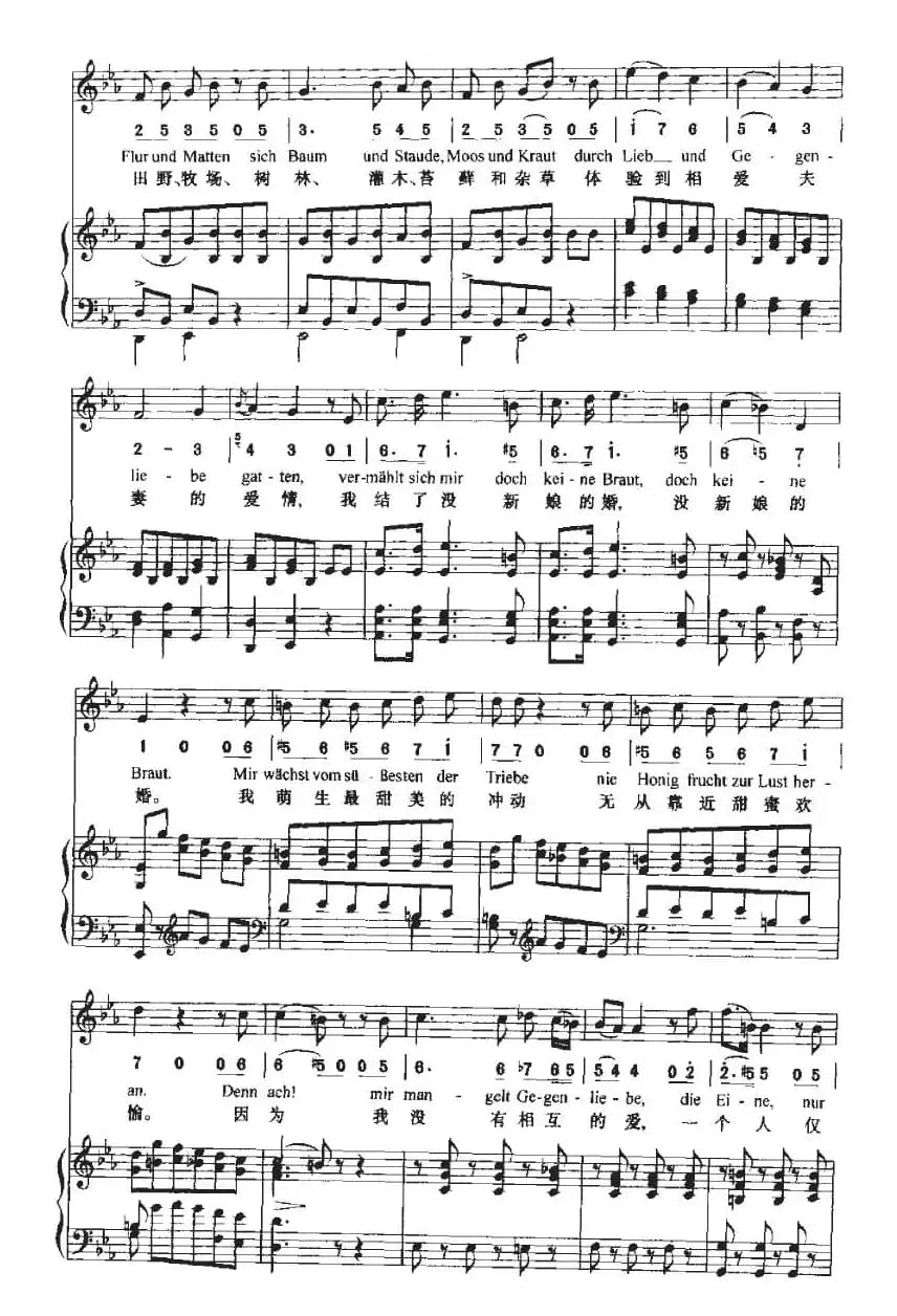 Seufzer eines Ungeliebten und Gegenliebe（失恋的叹息和爱恋）