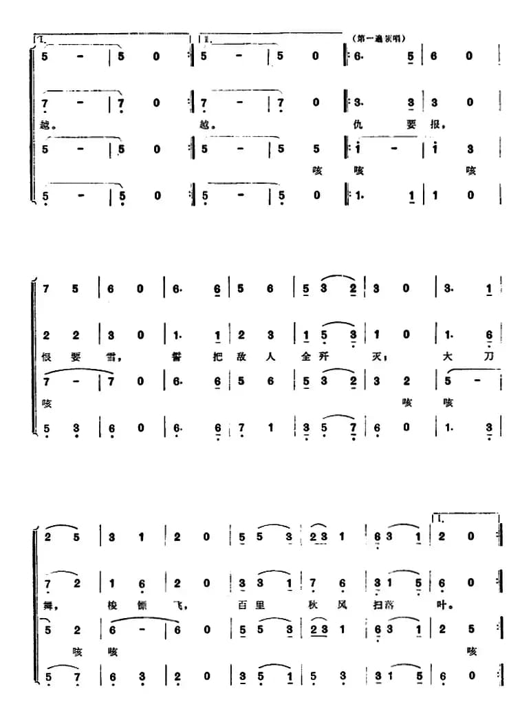 组歌井冈山颂〔五〕黄洋界炮声