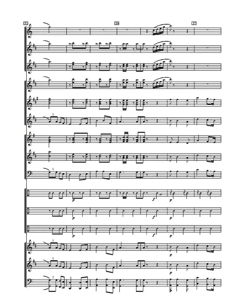 大刀进行曲（管乐合奏总谱）