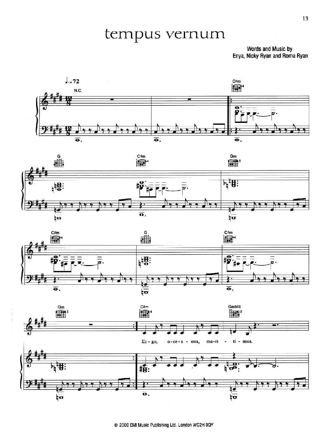 TEMPUS VERNUM (维也纳掠影)(正谱)