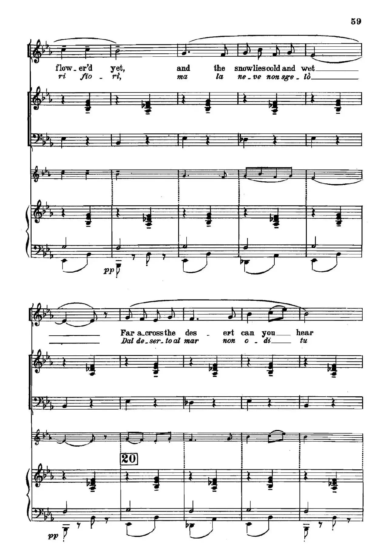 《图兰朵公主》三幕五场歌剧（英意双语）全谱（钢琴伴奏谱 P63——74）