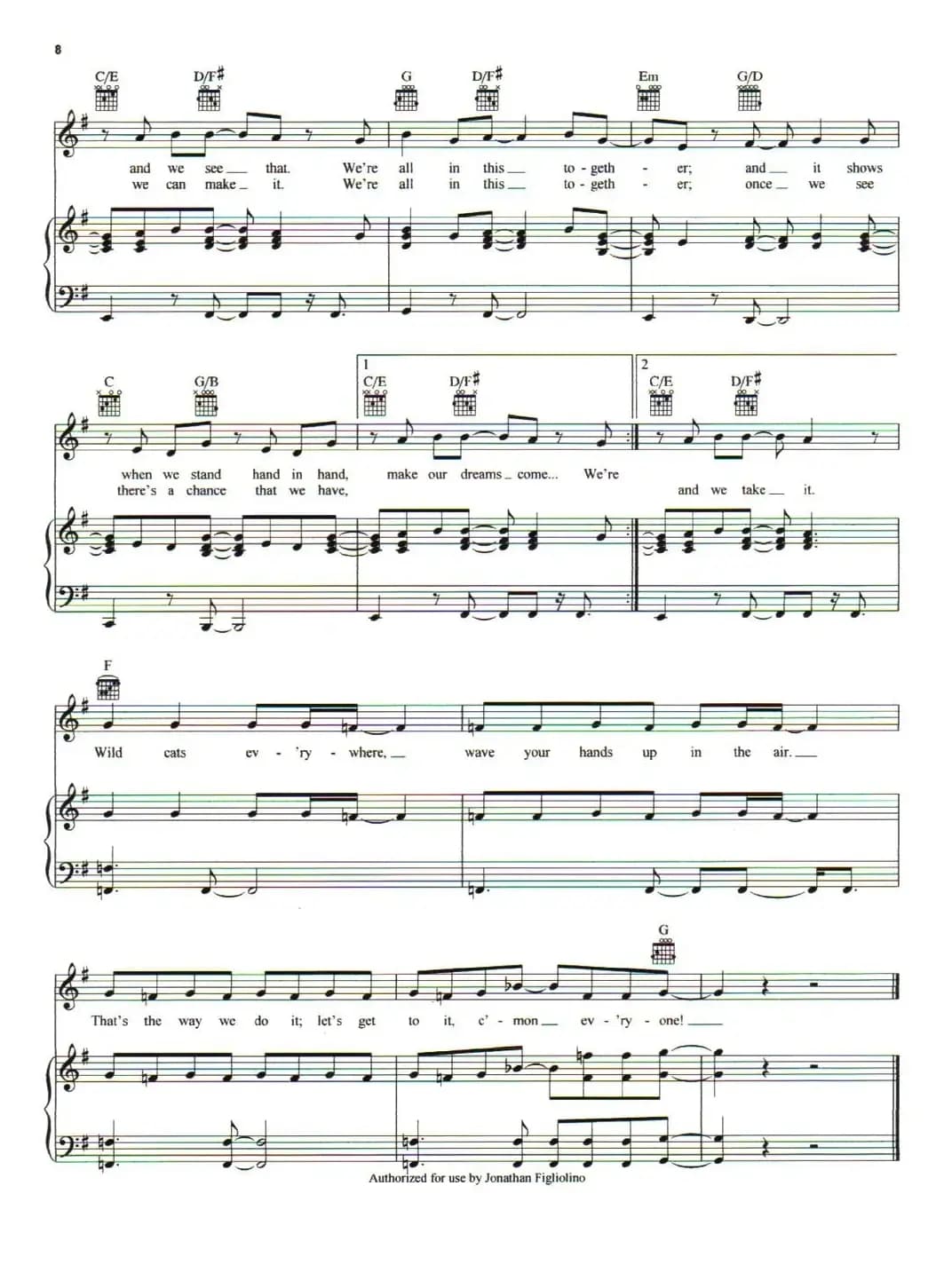 [美]We're All in This Together（我们团结一心）（正谱）