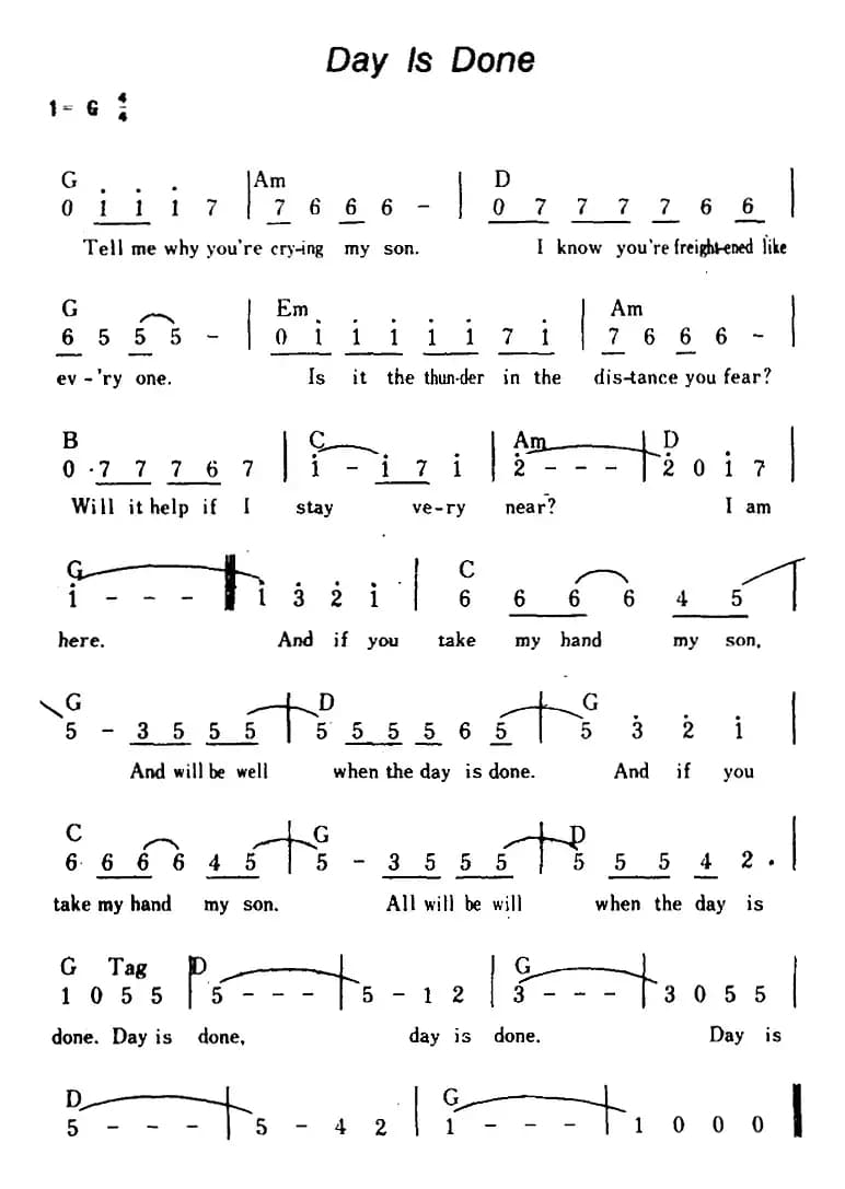 [美]Day Is Done（白天过去了）