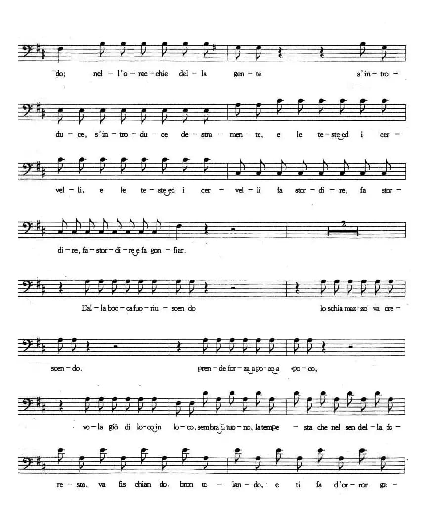 诽谤（五线谱 [意]）