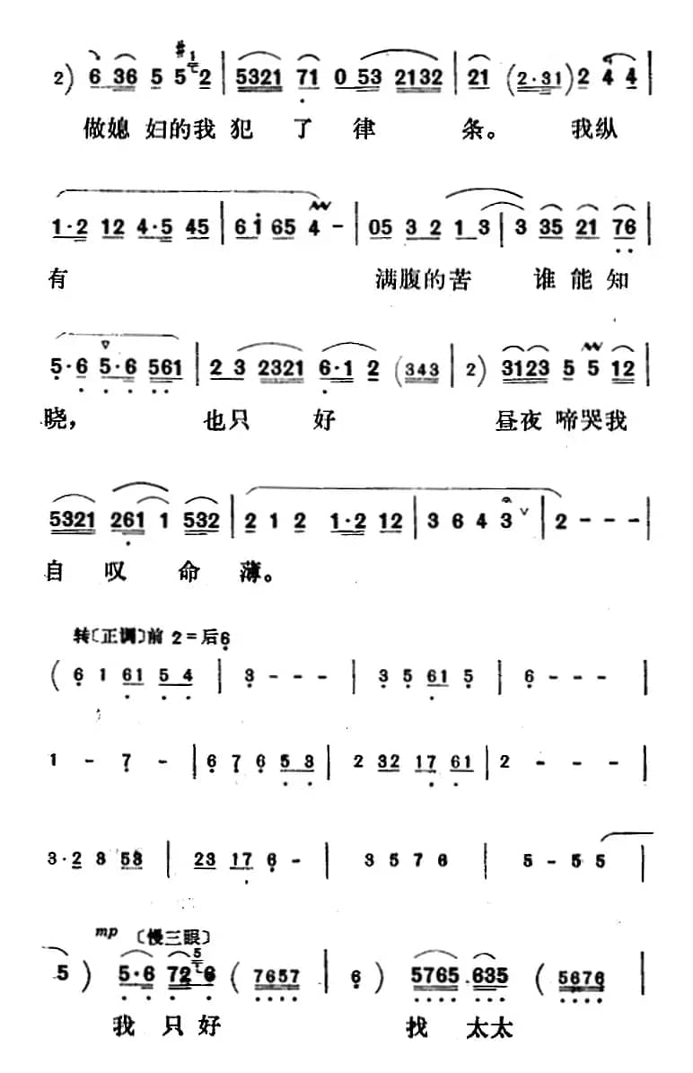 新凤霞唱腔选：我纵有满腹的苦谁能知晓（《祥林嫂》祥林嫂唱段）
