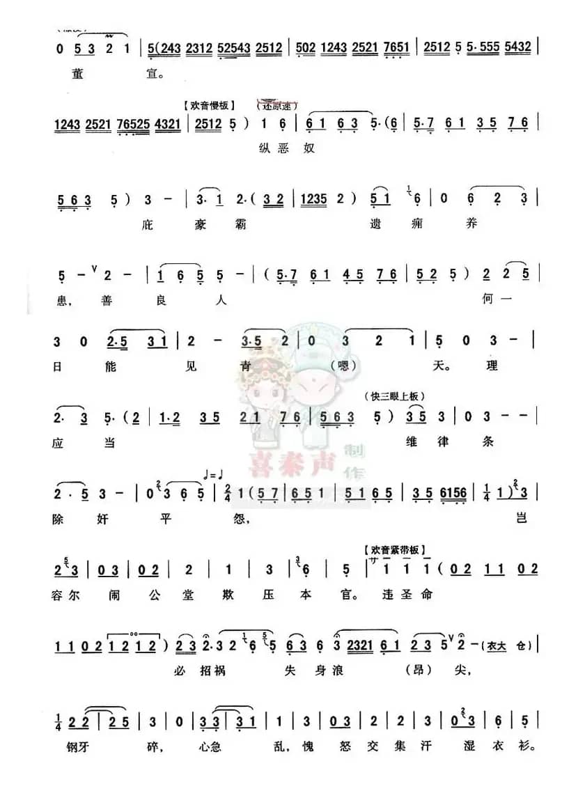 [秦腔]圣旨下助狼威气冲霄汉（《卧虎令》董宣唱段）