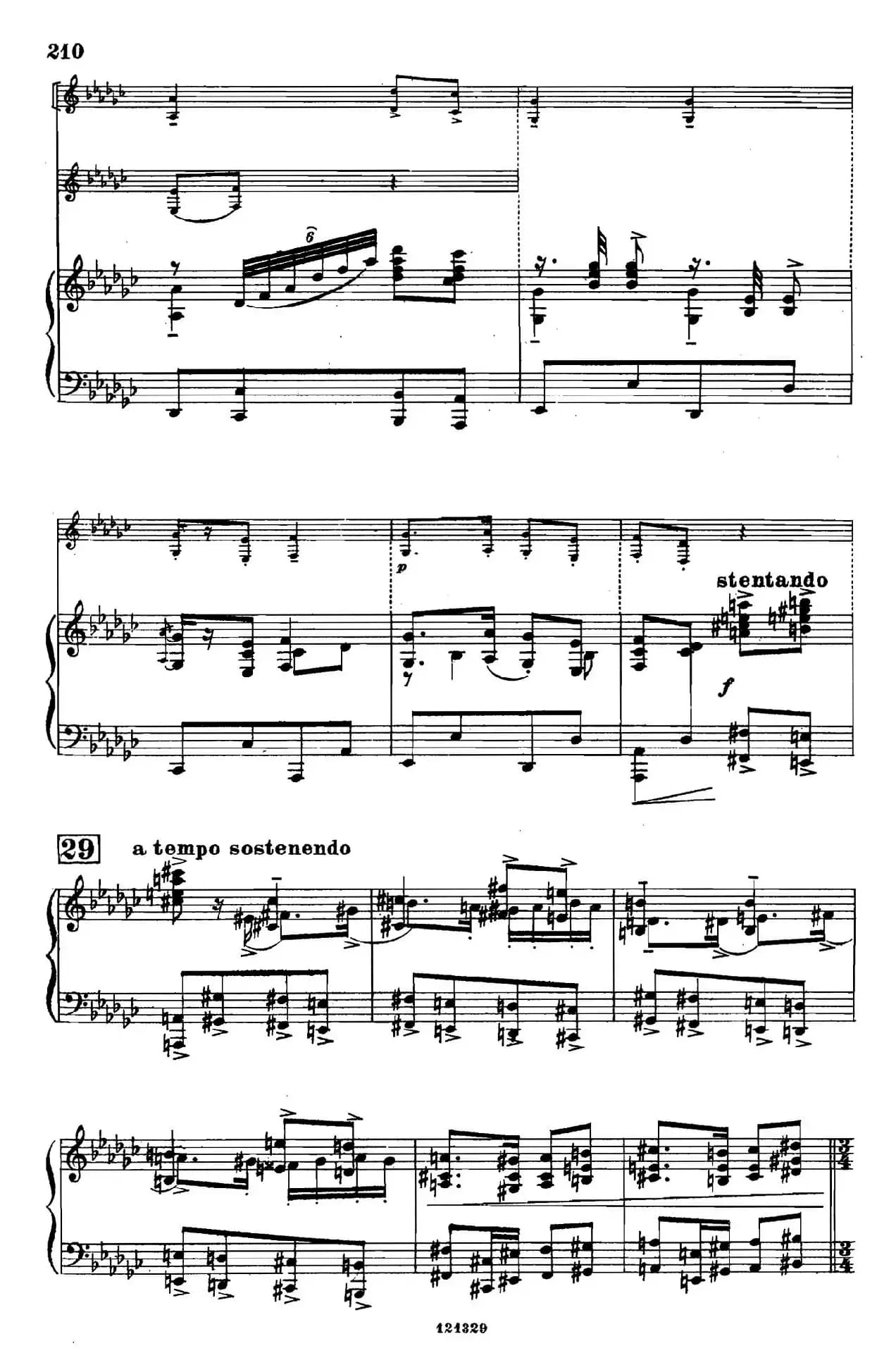 《图兰朵公主》三幕五场歌剧（英意双语）全谱（钢琴伴奏谱 P214——219）