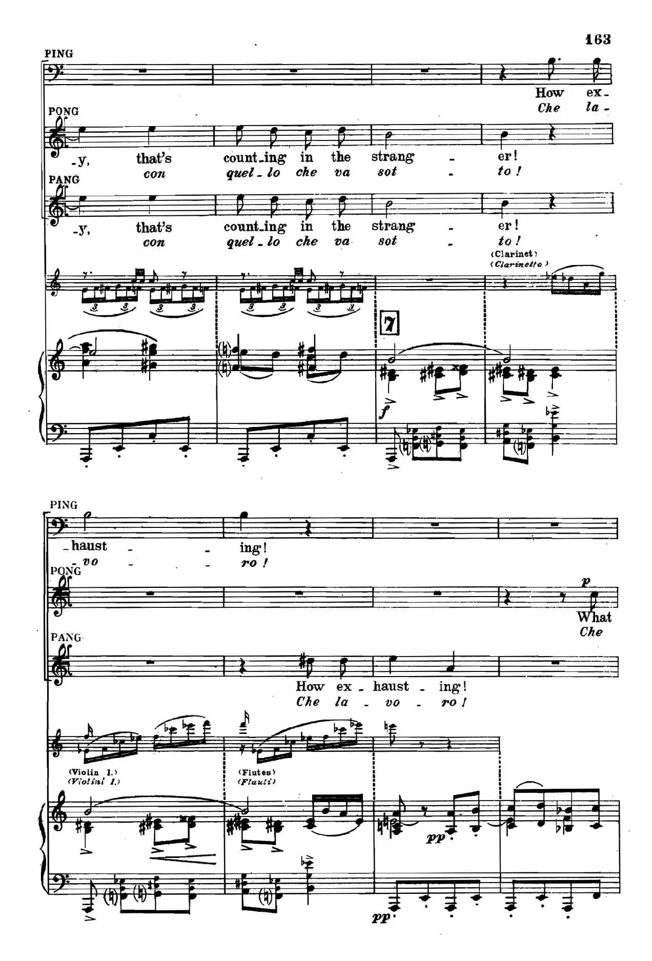 《图兰朵公主》三幕五场歌剧（英意双语）全谱（钢琴伴奏谱 P167——194）