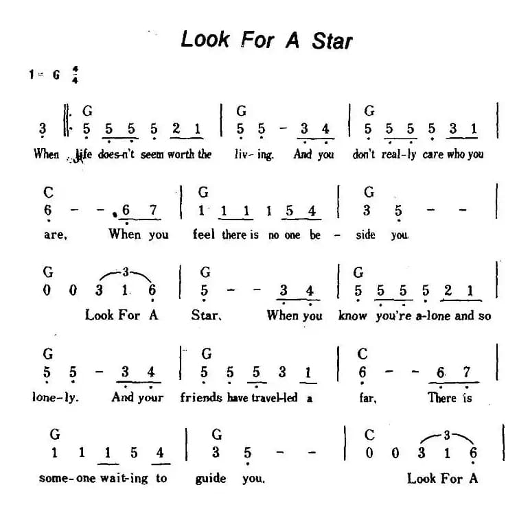 [美]Look For A Star（寻觅星星）