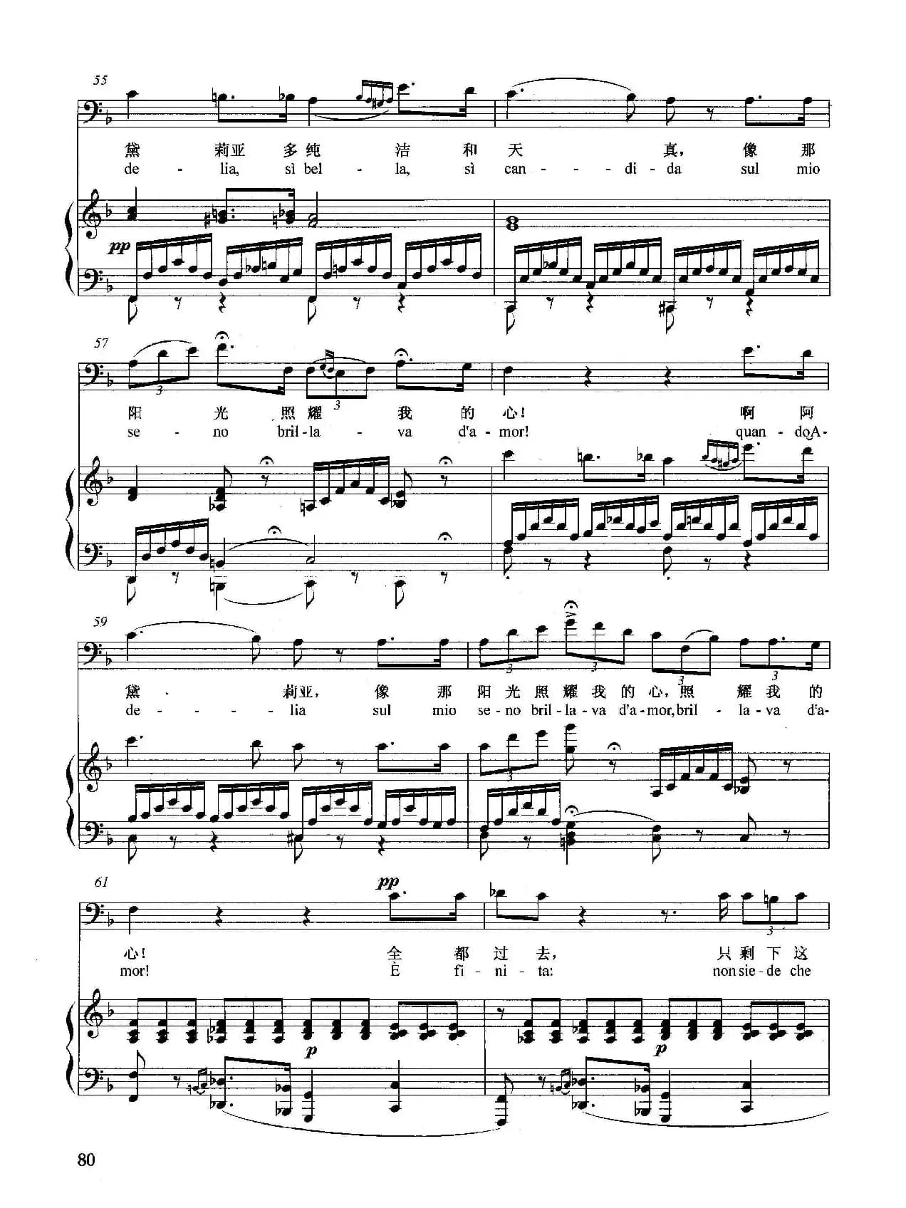 [意]你玷污了我的灵魂（正谱）（选自歌剧《假面舞会》）