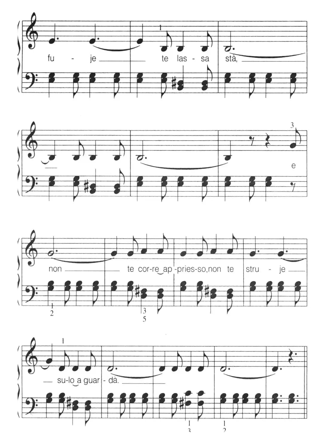 [意]Funiculi, funicula（缆车）（弹唱谱）