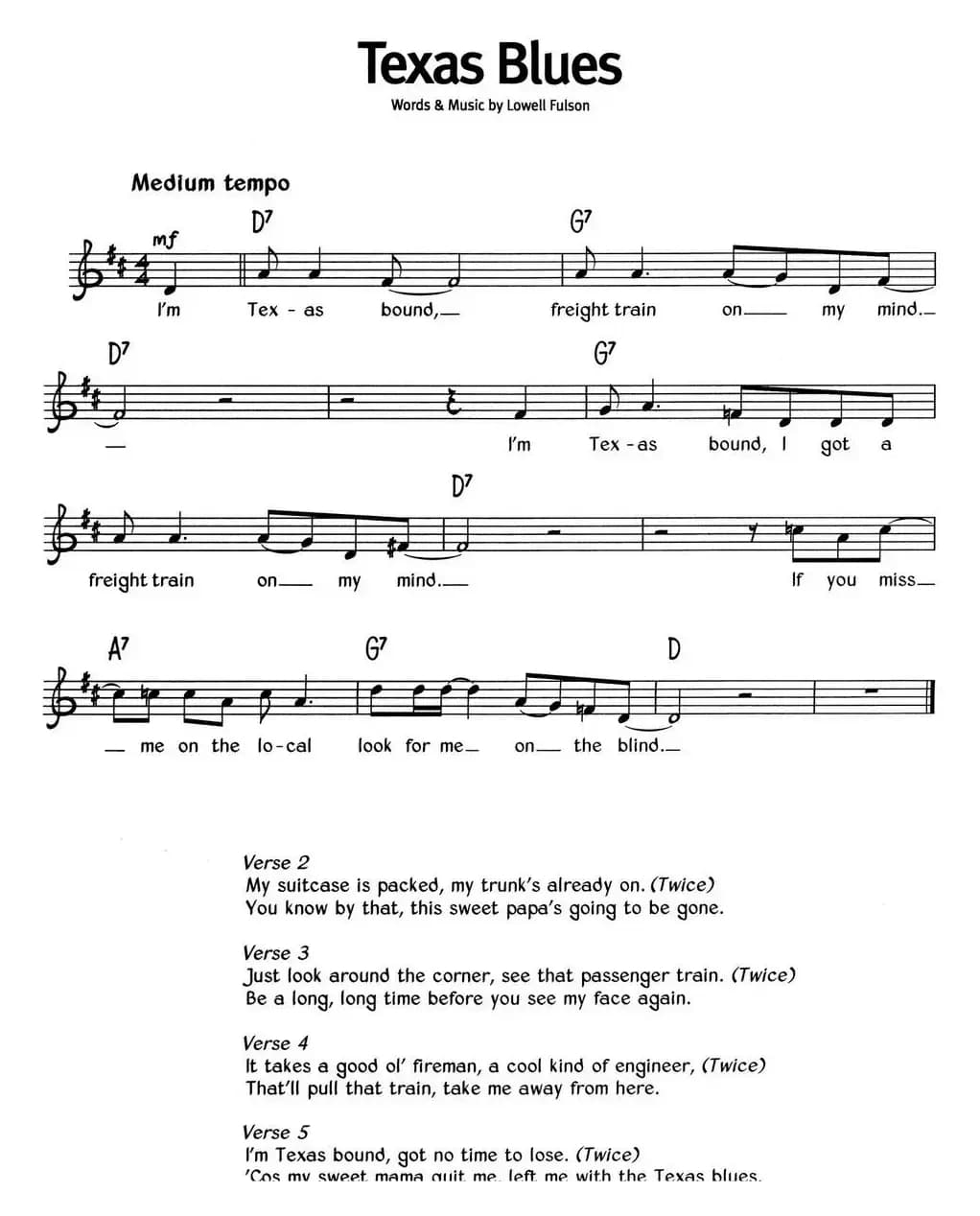 蓝调音乐：Texas Blues