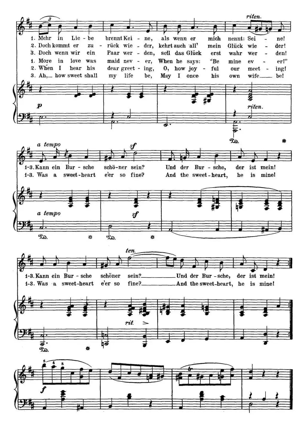 Chopin-17 Polish Songs Op.74，No.8（Mein Geliebter. My Sweetheart.）（钢琴伴奏谱）