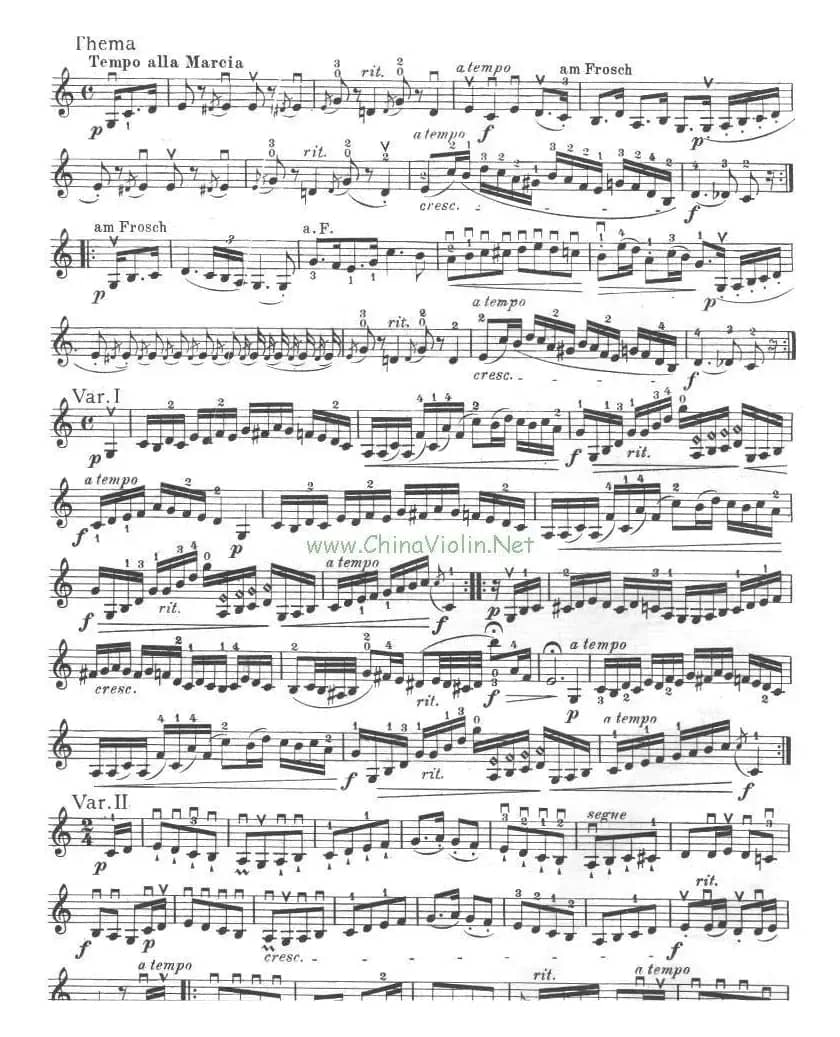 帕格尼尼《摩西主题变奏曲》