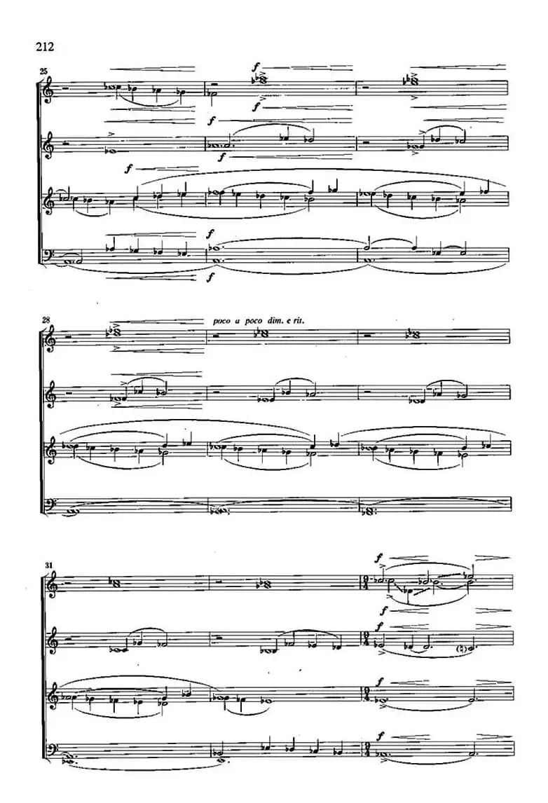[俄]冬日摇篮曲（合唱练声曲、中俄文对照、五线谱）