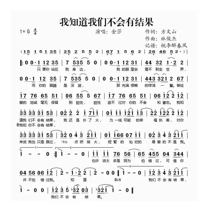 我知道我们不会有结果