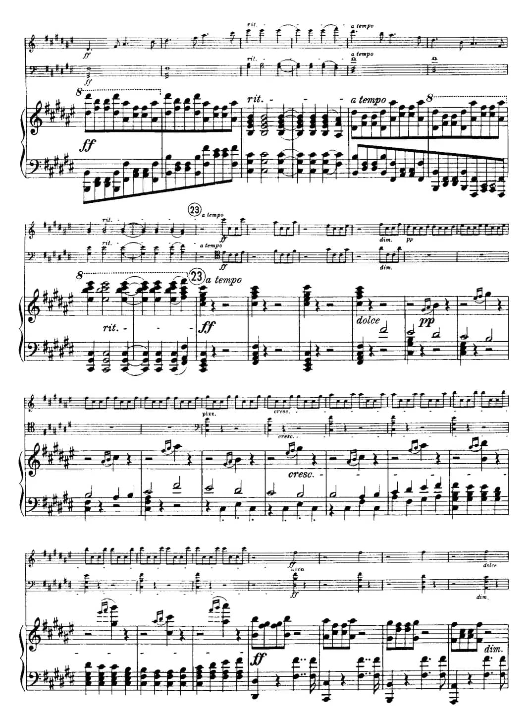 Franck《Piano Trio Op.1 No.1,F-sharp minor》(Ⅲ、小提琴+大提琴+钢琴伴奏)