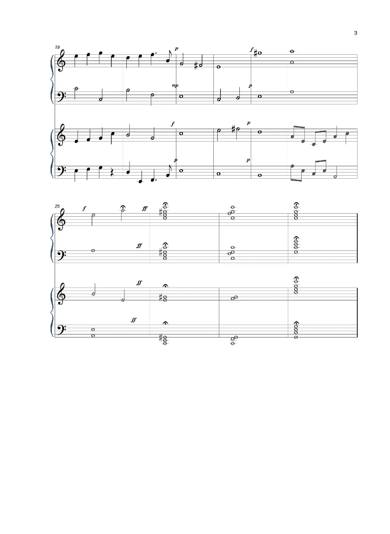 C大调双钢琴小奏鸣曲