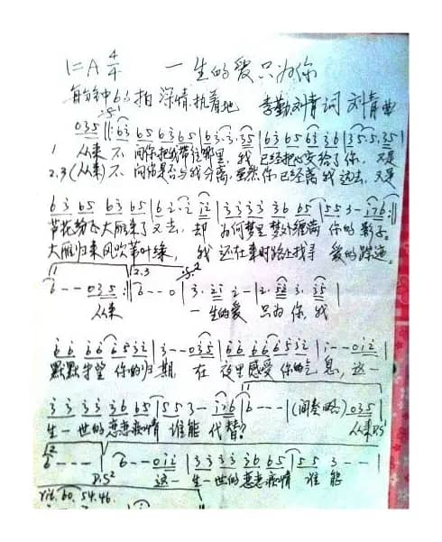 一生的爱只为你