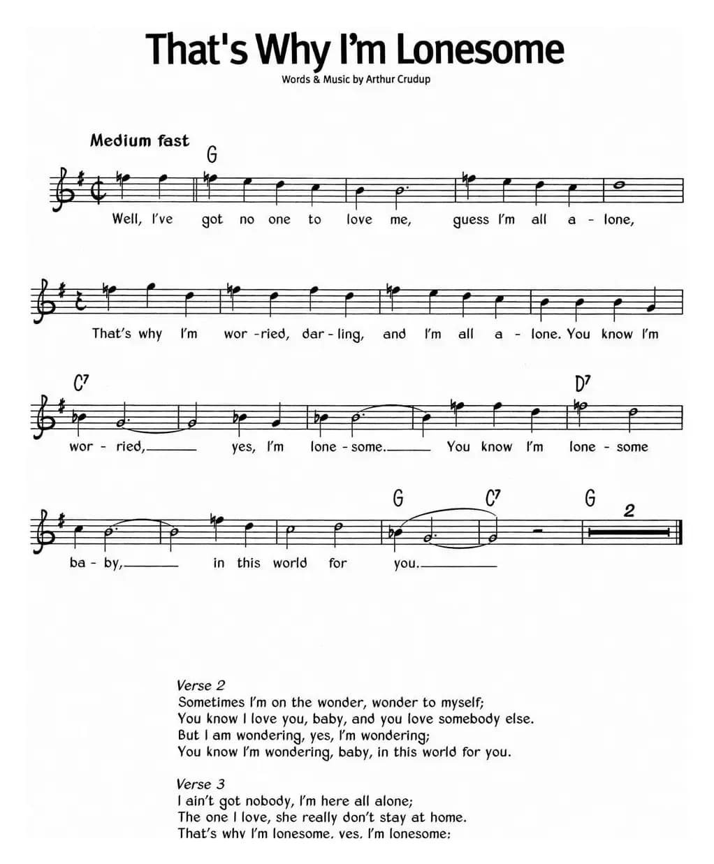 蓝调音乐：That's Why I'm Lonesome