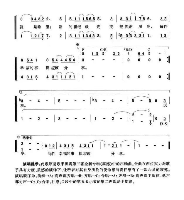 分享（陈涛词 黄尚伟曲）