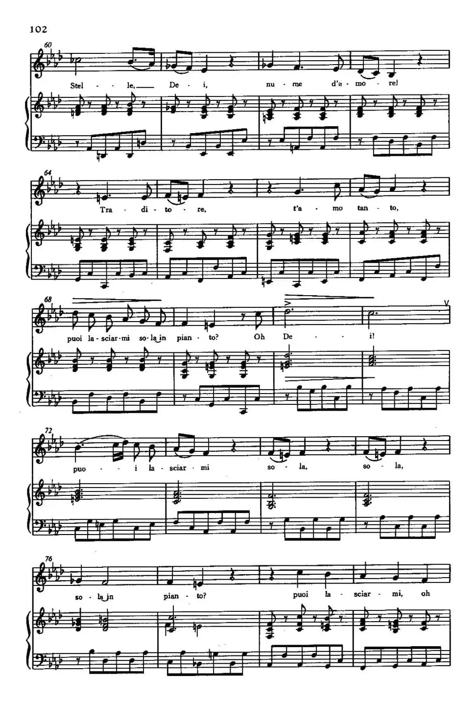 [意]Ah! mio cor,Schernito sei（啊！我的心被你嘲笑）