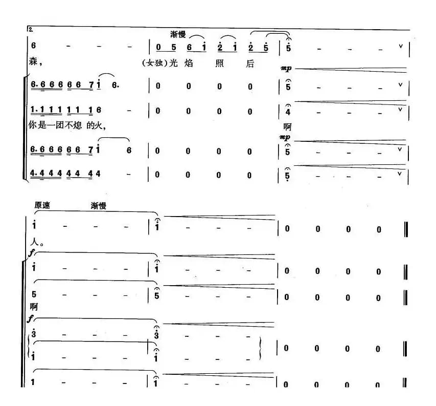 公仆赞（高占祥词 关峡曲、陆在易编合唱）